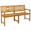 vidaXL Āra sols Dabiska 150 x 55,5 x 90 cm Cietā akācijas koks