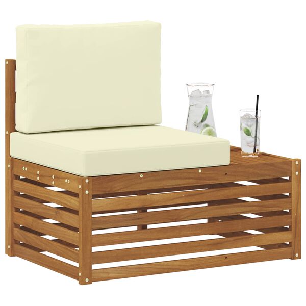 vidaXL Āra gals dīvāns Dabiska 91 x 63 x 73 cm Cietā akācijas koks