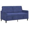 vidaXL Sofas ar uzglabā&scaron;anu Policijas zila 152 x 78 x 87 cm Poliesters