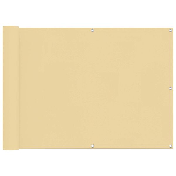 vidaXL Balkona ekrāns PU pārklāts Oksfords alu