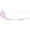 vidaXL Gultas rāmis ar matraci Balts 200 x 200 cm audums