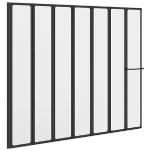 vidaXL Du&scaron;as aizslietnis Melna 168 x 140 cm Alumīnijs