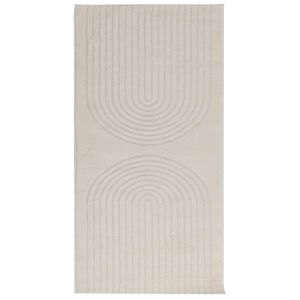 vidaXL Teritorijas paklāji HUARTE Krēmkrāsa 150 x 80 cm Poliesters