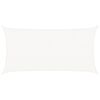 vidaXL taisnstūra saulessargs, 2x4 m, HDPE, balts