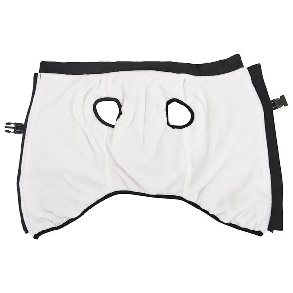 vidaXL suņu mētelis ar iejūgu ūdensizturīgs atstarojo&scaron;s melns L52