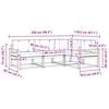 vidaXL Āra dīvānu komplekts ar spilvenu 4 pcs Dabisks un krējuma