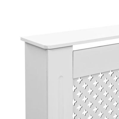 vidaXL radiatora pārsegi, 2 gab., balti, 112x19x81,5 cm, MDF