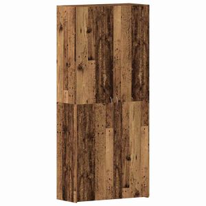vidaXL Apavu skapis 80 x 35.5 x 180 cm Inženierijas koks Brūna