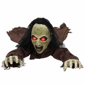 vidaXL Helovīna rāpojo&scaron;s zombijs SPOOKA Brūna 51 x 130 x 24 cm