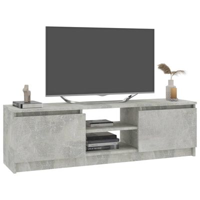 vidaXL TV skapītis, 120x30x35,5 cm, betona pelēks, skaidu plāksne