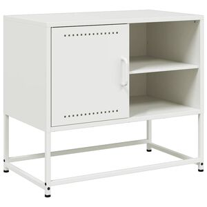 vidaXL TV skapītis, balts, 68x39x60,5 cm, tērauds