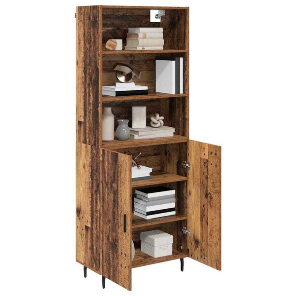 vidaXL Augstais skapītis Vecs koks 69,5 x 34 x 180 cm