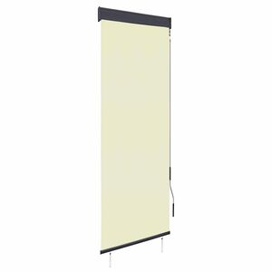 vidaXL āra ruļļu žalūzija, 60x250 cm, krēmkrāsas