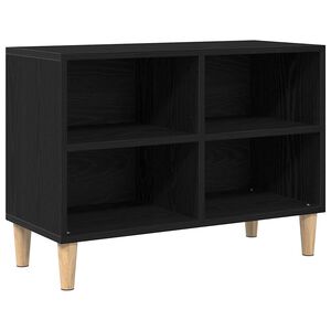 vidaXL Televizora skapī&scaron;a Melns ozolkoks 69,5 x 30 x 50 cm