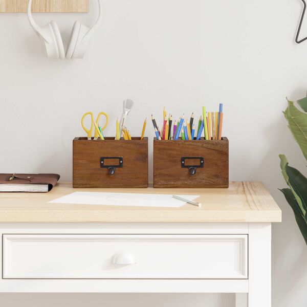 vidaXL Zīmulu futrālis Daudzkrāsains 18 x 10 x 12 cm