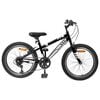 vidaXL Kalnu Velosipēds 24 Collas 6-Speed no 8 līdz 12 gadiem Melna