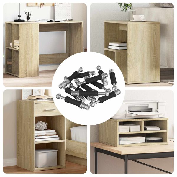 vidaXL Kameru slēdža skrūve 4000 pcs Sudrabs un melns Metāls