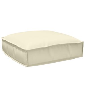 vidaXL Spilvens Krēmkrāsa 50 x 50 x 12 cm Oksforda audums