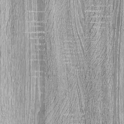 vidaXL 4-līmeņu grāmatplaukts, pelēks, 80x24x142 cm, inženierijas koks