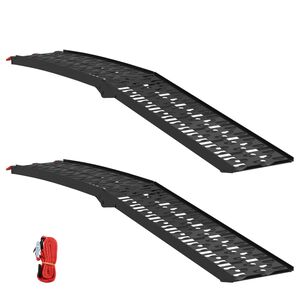 vidaXL Salokāms motocikla ramps 340 kg uz rampas 2 gab. Melns