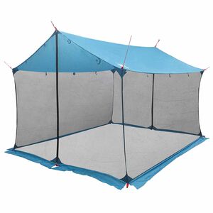 vidaXL Kempinga telts ar sietu sienām 340 x 260 x 220 cm Zila