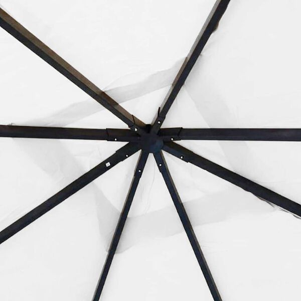 vidaXL dārza nojume, 4x4x3 m, balta, 180 g/m&sup2;