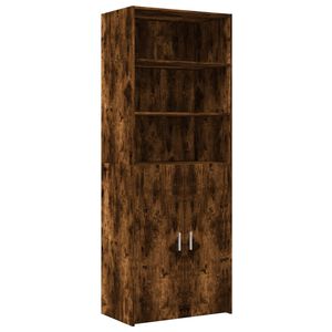 vidaXL augstais skapītis, koka krāsa, 70x42,5x185cm, inženierijas koks