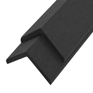 vidaXL dekoratīvas stūra līstes, 5 gab., WPC, 170 cm, melnas