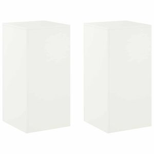 vidaXL Augu statīvs 2 pcs Balts 40 x 40 x 80 cm Tērauds