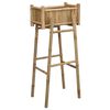 vidaXL Dārza podiņ&scaron; ar turētāju Dabiska 50 x 38 x 114 cm Bambuss