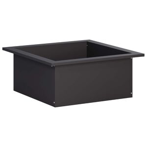 vidaXL Ugunskura gredzens Melns 90 x 90 x 25 cm Tērauds