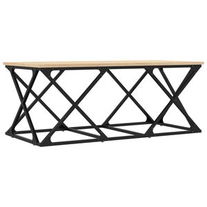 vidaXL kafijas galdiņ&scaron;, ozola krāsa, 100x49x40 cm, inženierijas koks