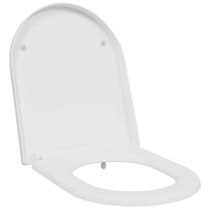 vidaXL Tualetes sēdeklis Balts 49 x 36 x 4 cm Duroplast