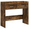 vidaXL Konsoles galds Kūpināts ozols 90 x 35 x 80 cm Inženierijas koks