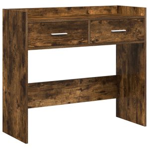 vidaXL Konsoles galds Kūpināts ozols 90 x 35 x 80 cm Inženierijas koks