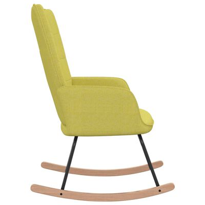 vidaXL šūpuļkrēsls, zaļš audums