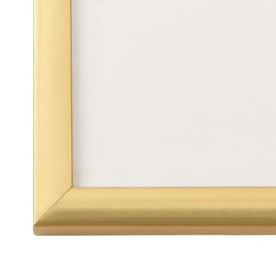 vidaXL foto rāmji, 3 gab., sienai vai galdam, zeltaini, 70x90 cm, MDF