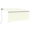 vidaXL izvelkama markīze ar žalūziju, 3,5x2,5 m, krēmkrāsas
