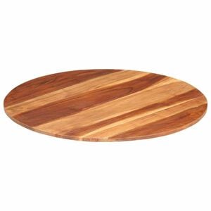 vidaXL galda virsma, 15-16 mm, 80 cm, apaļa, akācijas masīvkoks