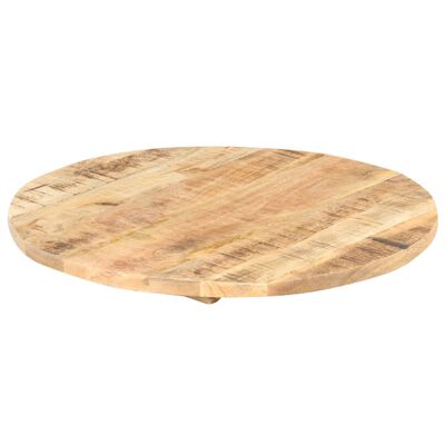vidaXL galda virsma, 25-27 mm, 50 cm, apaļa, mango masīvkoks