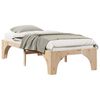 vidaXL Gultas rāmis Brūna 100 x 200 cm Ciets priedes koks