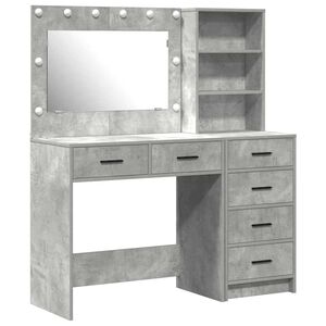 vidaXL Dressing galds 2 gab. Pelēka 78.5 x 41 x 135 cm