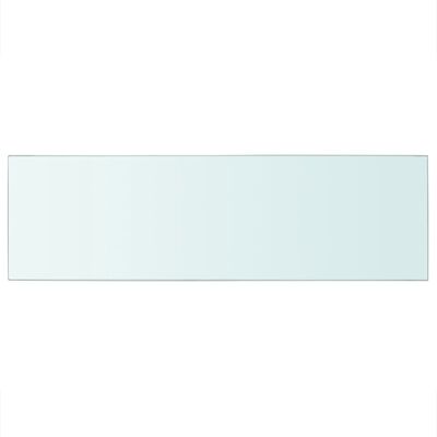 vidaXL stikla plauktu paneļi, 2 gab., 80x25 cm, caurspīdīgi