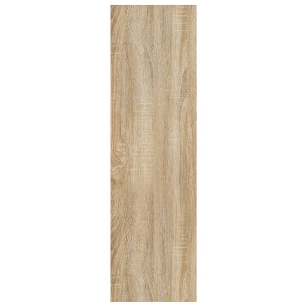 vidaXL grāmatu plaukts, aizslietnis, ozolkoka krāsa, 100x30x103 cm