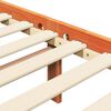 vidaXL Gultas rāmis 2 pcs Vaks brūns 150 x 200 cm Ciets priedes koks