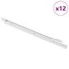 vidaXL Kastī&scaron;u sliede 12 gab. Balts 450 mm Tērauds