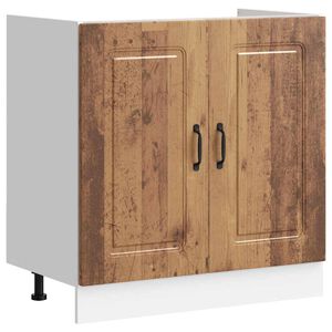 vidaXL izlietnes pamatnes skapis, Kalmar, veca koka, 80x46x81,5 cm