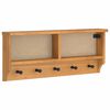 vidaXL Pie sienas stiprināms mēteļu pakaramais SANDNES 87x12x35 cm