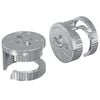 vidaXL Kameru bloķē&scaron;anas uzgriežņi 2 gab. Sudraba 15 x 11,5 mm Metāls