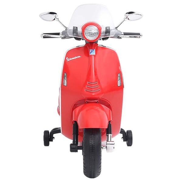 vidaXL elektrisks bērnu motocikls Vespa GTS300, sarkans